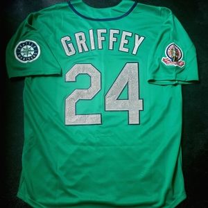 Ken Griffey Jr Jersey Seattle Mariners 1995 Throwback Stitched NEW ❤️🎁SALE!